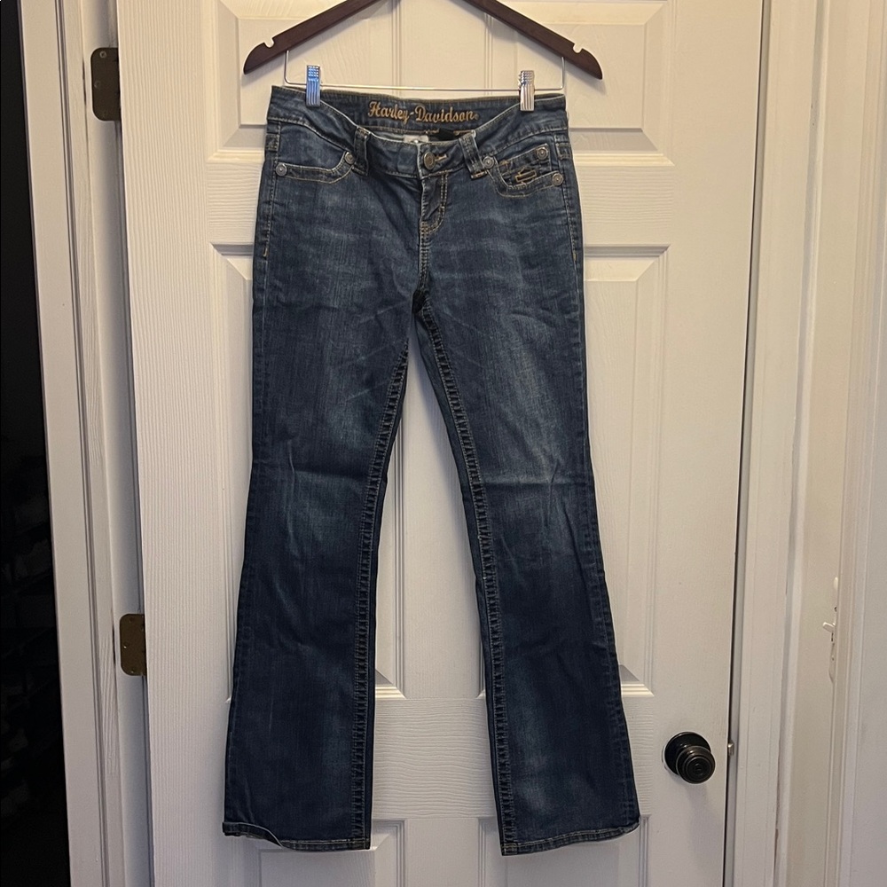 Harley-Davidson Women's Blue Flare Jeans
